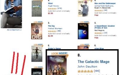 The Galactic Mage Climbing Amazon Top Ten Lists