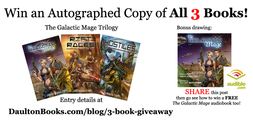 Contest – The Galactic Mage Series 3 Book Giveaway Drawing